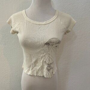 Cropped Graphic Tee